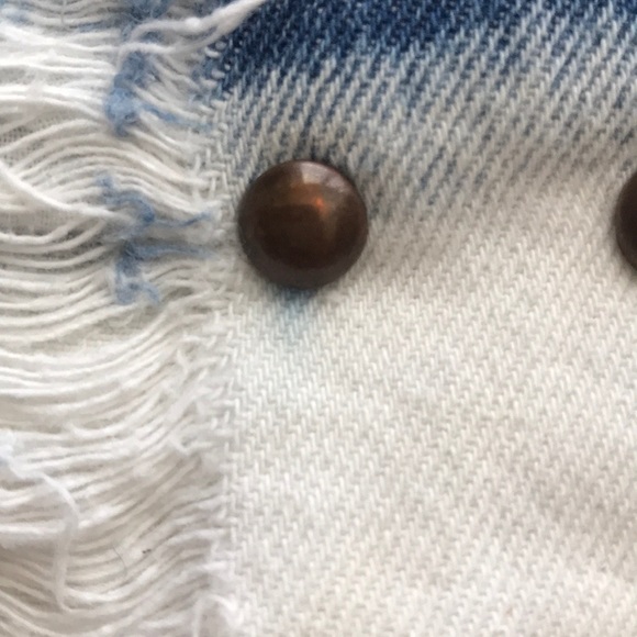 Dip Dye Jean mini shorts - Picture 9 of 9